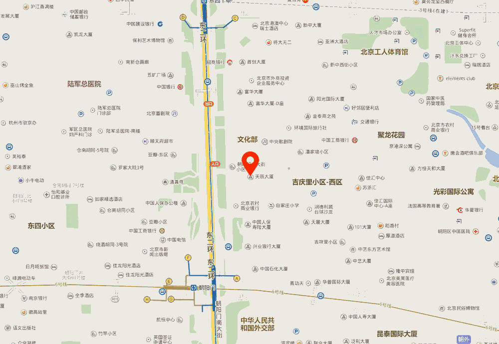 天辰大厦位置地图